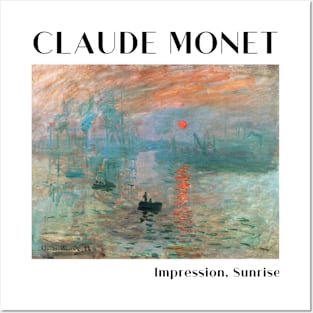 Claude Monet- Impression, Sunrise (1872) Posters and Art